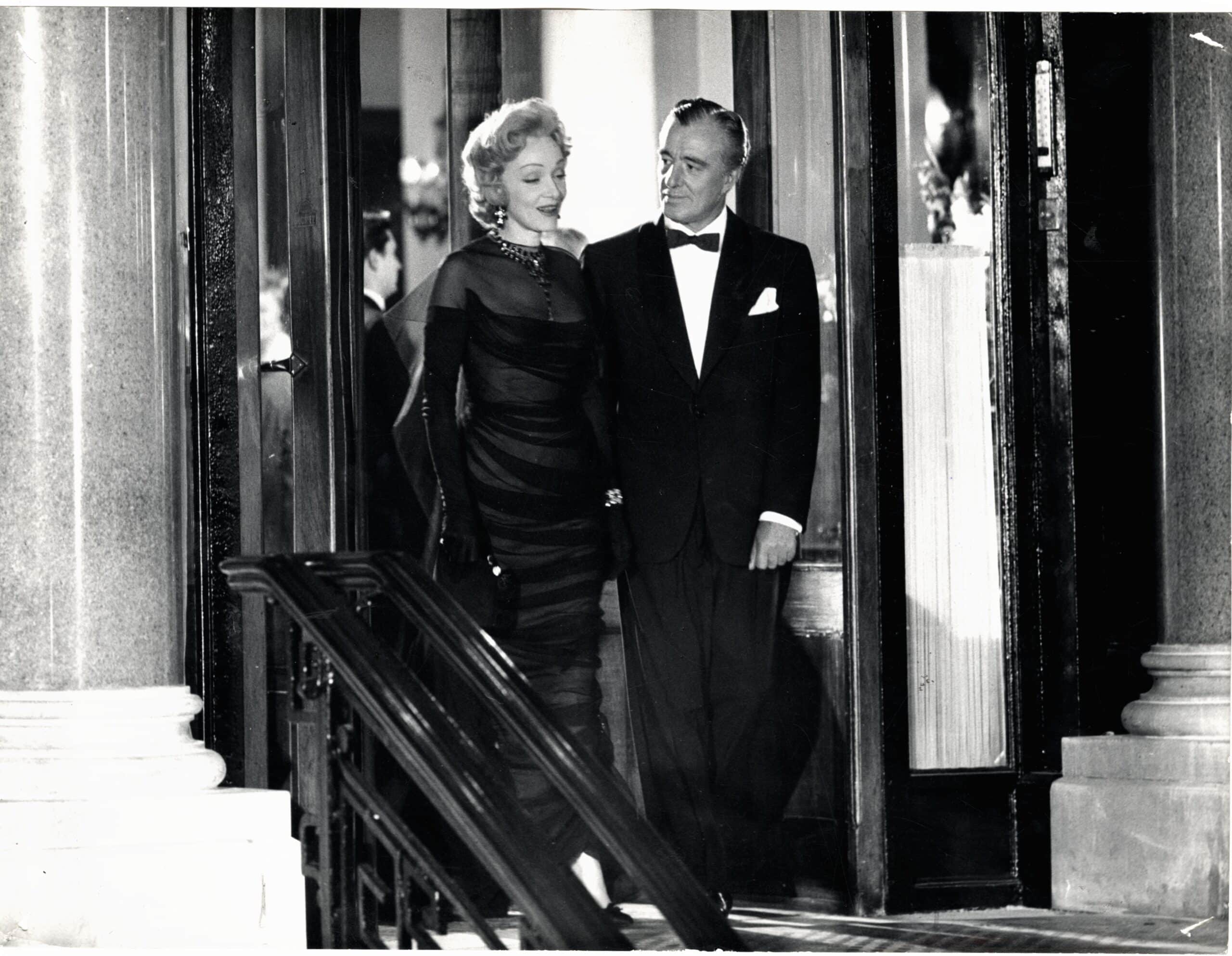 Photo Marlene Dietrich and Vittorio De Sica in a scene from Montecarlo a 1956 film directed by Samuel A. Taylor 1956 Touring Club Italiano 04 0834 scaled