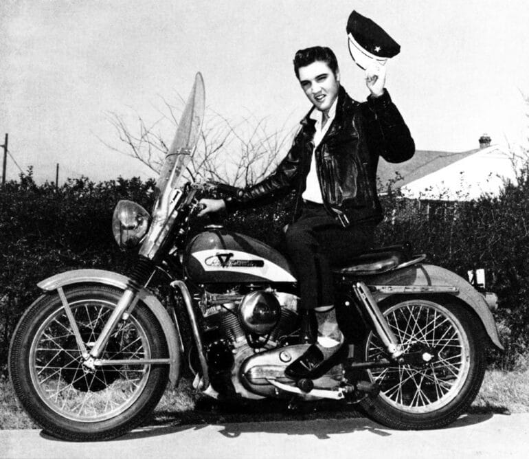 1956 elvis presley harley davidson