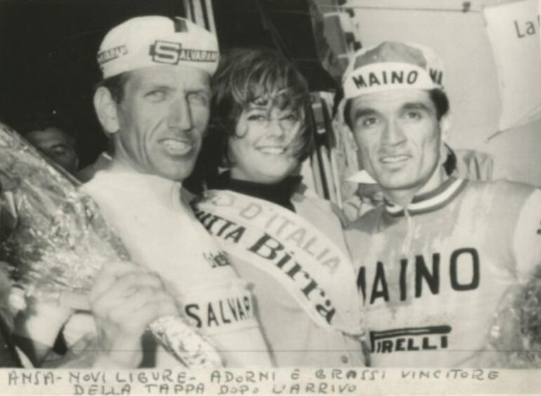 48° Giro dItalia Tappa Milano Novi Ligure Vittorio Adorni e Danilo Grassi