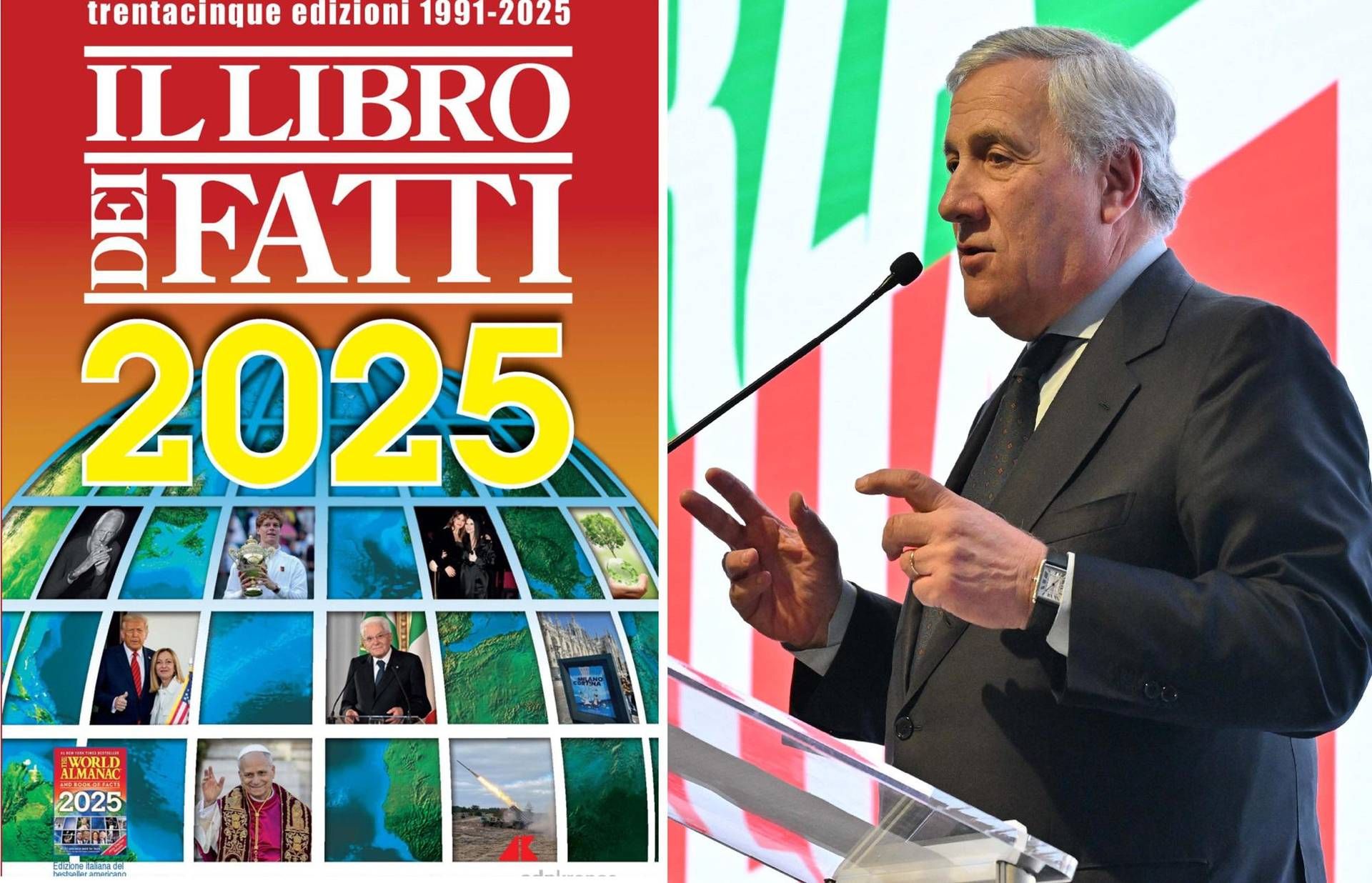 libro fatti 2025 tajani combo