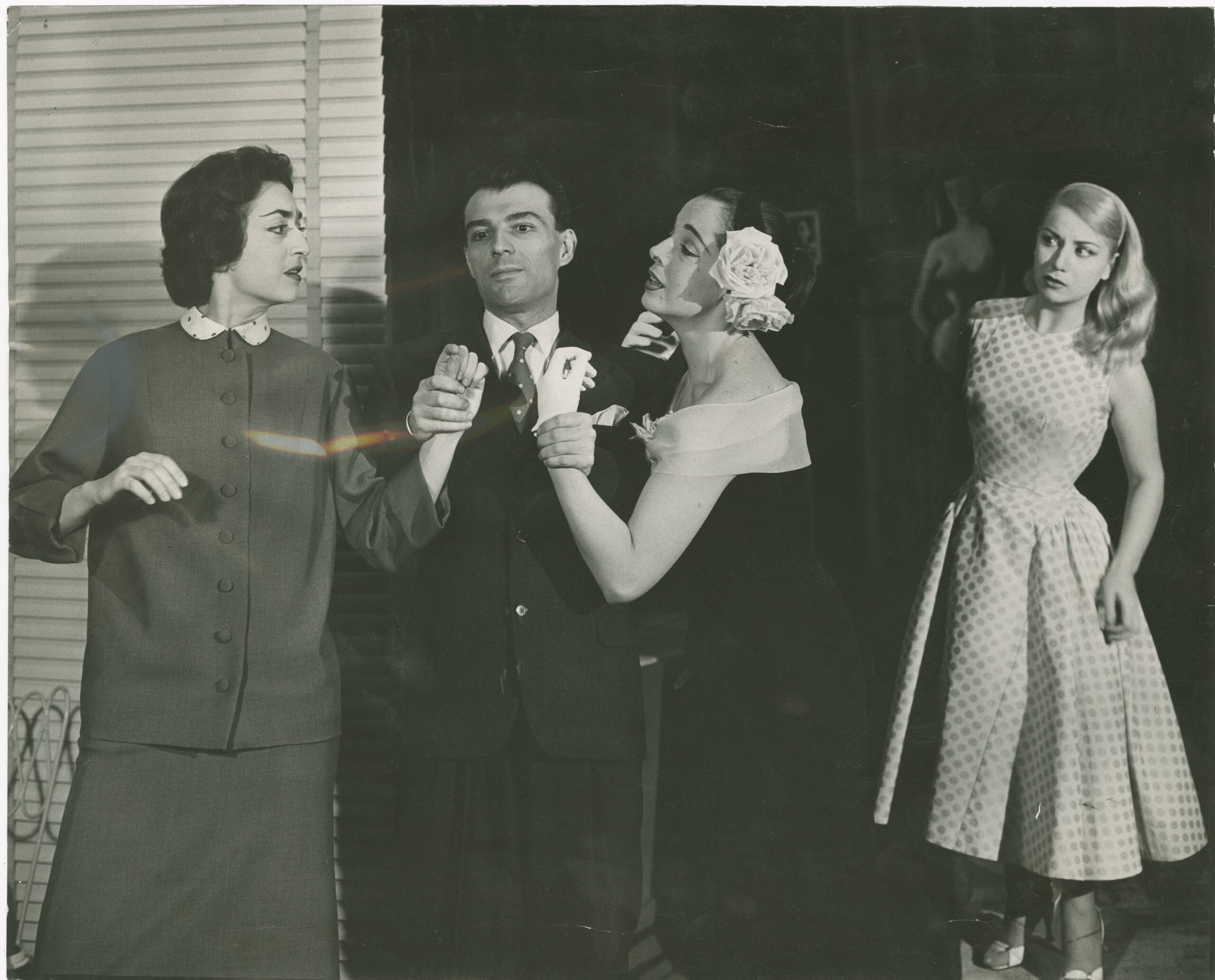 Photo Bianca Toccafondi Giorgio Albertazzi Anna Maria Proclemer and Franca Nuti during the performance of the comedy Il seduttore by Diego Fabbri 1956 Touring Club Italiano 04 2251 scaled