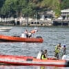 Turista si tuffa con uno dei tre figli nel lago di Como e non riemerge