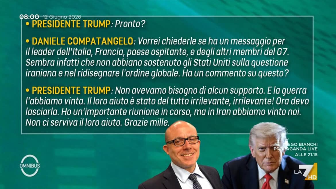 È morto Daniele Compatangelo, corrispondente La7 a Washington